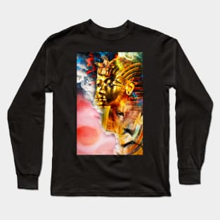 The Boy King and His Lion King Tut and the Universe Long Sleeve T-Shirt